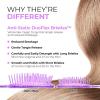 imageFHI Heat  UNbrush Detangling Brush Combo Pack  Original ampamp Mini UNbrush Hairbrush for All WetDry Hair Types  DuoFlex Anti Static Hair Brush Vented Detangler Brush for PainFree StylingAmethyst Lavender