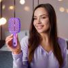 imageFHI Heat  UNbrush Detangling Brush Combo Pack  Original ampamp Mini UNbrush Hairbrush for All WetDry Hair Types  DuoFlex Anti Static Hair Brush Vented Detangler Brush for PainFree StylingAmethyst Lavender