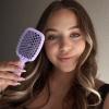 imageFHI Heat  UNbrush Detangling Brush Combo Pack  Original ampamp Mini UNbrush Hairbrush for All WetDry Hair Types  DuoFlex Anti Static Hair Brush Vented Detangler Brush for PainFree StylingLilac Light Purple
