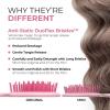 imageFHI Heat  UNbrush Detangling Brush Combo Pack  Original ampamp Mini UNbrush Hairbrush for All WetDry Hair Types  DuoFlex Anti Static Hair Brush Vented Detangler Brush for PainFree StylingPeony Light Pink