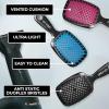 imageFHI Heat UNbrush Detangling Brush 3Pack Bundle  Hair Brush for All WetDry Hair Types  PainFree Detangler Brush wDuoFlex Anti Static Bristles  Lightweight Travel Hair Brush Original Black