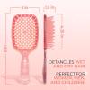 imageFHI Heat UNbrush Detangling Brush for PainFree Brushing on All Wet or Dry Hair Types  Durable DuoFlex AntiStatic Bristles Lightweight Handle Vented Hair BrushRuby Peach