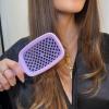 imageFHI Heat UNbrush Detangling Brush for PainFree Brushing on All Wet or Dry Hair Types  Durable DuoFlex AntiStatic Bristles Lightweight Handle Vented Hair BrushLilac Light Purple