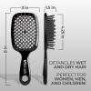 imageFHI Heat UNbrush Detangling Brush for PainFree Brushing on All Wet or Dry Hair Types  Durable DuoFlex AntiStatic Bristles Lightweight Handle Vented Hair BrushMoonlight Gray