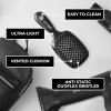 imageFHI Heat UNbrush Detangling Brush for PainFree Brushing on All Wet or Dry Hair Types  Durable DuoFlex AntiStatic Bristles Lightweight Handle Vented Hair BrushBlack