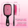 imageFHI Heat UNbrush Detangling Brush for PainFree Brushing on All Wet or Dry Hair Types  Durable DuoFlex AntiStatic Bristles Lightweight Handle Vented Hair BrushCherry Blossom