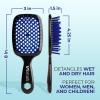imageFHI Heat UNbrush Detangling Brush for PainFree Brushing on All Wet or Dry Hair Types  Durable DuoFlex AntiStatic Bristles Lightweight Handle Vented Hair BrushGalaxy Blue