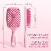imageFHI Heat UNbrush Detangling Brush for PainFree Brushing on All Wet or Dry Hair Types  Durable DuoFlex AntiStatic Bristles Lightweight Handle Vented Hair BrushPeony Light Pink