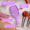 imageFHI Heat UNbrush Detangling Brush for PainFree Brushing on All Wet or Dry Hair Types  Durable DuoFlex AntiStatic Bristles Lightweight Handle Vented Hair BrushAmethyst Lavender