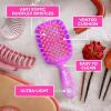 imageFHI Heat UNbrush Mini Detangler Brush for PainFree Brushing on All Wet or Dry Hair Types  Durable Duoflex AntiStatic Bristles Lightweight Handle Vented Mini Hair BrushRose Quartz Pink
