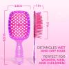 imageFHI Heat UNbrush Mini Detangler Brush for PainFree Brushing on All Wet or Dry Hair Types  Durable Duoflex AntiStatic Bristles Lightweight Handle Vented Mini Hair BrushRose Quartz Pink