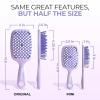 imageFHI Heat UNbrush Mini Detangler Brush for PainFree Brushing on All Wet or Dry Hair Types  Durable Duoflex AntiStatic Bristles Lightweight Handle Vented Mini Hair BrushLilac Light Purple