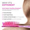 imageFHI Heat UNbrush Mini Detangler Brush for PainFree Brushing on All Wet or Dry Hair Types  Durable Duoflex AntiStatic Bristles Lightweight Handle Vented Mini Hair BrushRose Quartz Pink