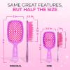 imageFHI Heat UNbrush Mini Detangler Brush for PainFree Brushing on All Wet or Dry Hair Types  Durable Duoflex AntiStatic Bristles Lightweight Handle Vented Mini Hair BrushRose Quartz Pink