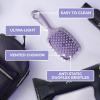 imageFHI Heat UNbrush Mini Detangler Brush for PainFree Brushing on All Wet or Dry Hair Types  Durable Duoflex AntiStatic Bristles Lightweight Handle Vented Mini Hair BrushLilac Light Purple