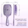 imageFHI Heat UNbrush Mini Detangler Brush for PainFree Brushing on All Wet or Dry Hair Types  Durable Duoflex AntiStatic Bristles Lightweight Handle Vented Mini Hair BrushLilac Light Purple
