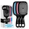 imageFHI Heat UNbrush Detangling Brush 3Pack Bundle  Hair Brush for All WetDry Hair Types  PainFree Detangler Brush wDuoFlex Anti Static Bristles  Lightweight Travel Hair Brush Original Black