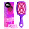 imageFHI Heat UNbrush Detangling Brush for PainFree Brushing on All Wet or Dry Hair Types  Durable DuoFlex AntiStatic Bristles Lightweight Handle Vented Hair BrushElectric Berry Purple