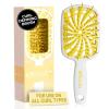 imageFHI Heat UNbrush Plus  Curly Hair Brush for Gentle ampamp Effective Detangling on Wet or Dry Fragile Hair Types  Detangler Brush w 84 UltraFlex Bristles Ultralight Vented Anti Static HairbrushLemon Drop