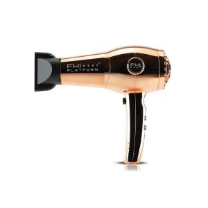 imageFHI HEAT Platform Nano Lite Pro 1900 Hair Dryer Turbo Tourmaline Light Weight Ceramic Quick Dry with 3 Piece Attachment Set Comb Concentrator and DiffuserRose Gold