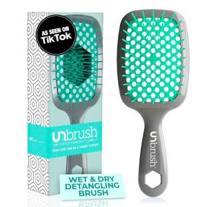 imageFHI Heat UNbrush Detangling Brush for PainFree Brushing on All Wet or Dry Hair Types  Durable DuoFlex AntiStatic Bristles Lightweight Handle Vented Hair BrushAurora