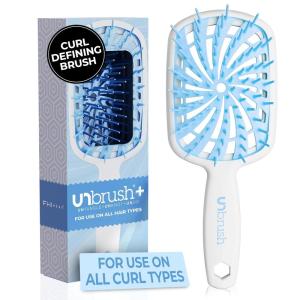 imageFHI Heat UNbrush Plus  Curly Hair Brush for Gentle ampamp Effective Detangling on Wet or Dry Fragile Hair Types  Detangler Brush w 84 UltraFlex Bristles Ultralight Vented Anti Static HairbrushCotton Candy
