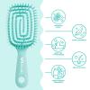 imageFHI Heat UNbrush Flex Detangling Brush  UltraFlexible PainFree Hair Brush Detangler with DuoFlex AntiStatic Bristles for Removing Tangles Massaging Scalp amp Faster Styling  PinkTeal