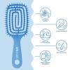 imageFHI Heat UNbrush Flex Detangling Brush  UltraFlexible PainFree Hair Brush Detangler with DuoFlex AntiStatic Bristles for Removing Tangles Massaging Scalp amp Faster Styling  PinkBlue