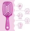 imageFHI Heat UNbrush Flex Detangling Brush  UltraFlexible PainFree Hair Brush Detangler with DuoFlex AntiStatic Bristles for Removing Tangles Massaging Scalp amp Faster Styling  PinkPink