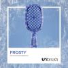 imageUNbrush Mini Holiday Hair Brush for PainFree Brushing On All WetDry Hair TypesFrosty Blue  Snowflakes