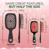 imageUNbrush Mini Holiday Hair Brush for PainFree Brushing On All WetDry Hair TypesHolly Green