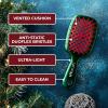 imageUNbrush Mini Holiday Hair Brush for PainFree Brushing On All WetDry Hair TypesHolly Green