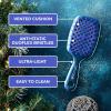 imageUNbrush Mini Holiday Hair Brush for PainFree Brushing On All WetDry Hair TypesIcicle Blue