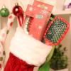 imageUNbrush Mini Holiday Hair Brush for PainFree Brushing On All WetDry Hair TypesSleigh Ride Red