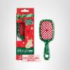 imageUNbrush Mini Holiday Hair Brush for PainFree Brushing On All WetDry Hair TypesSnowy Pine Green